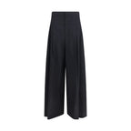 Brunello Cucinelli Black Cotton Casual Pants