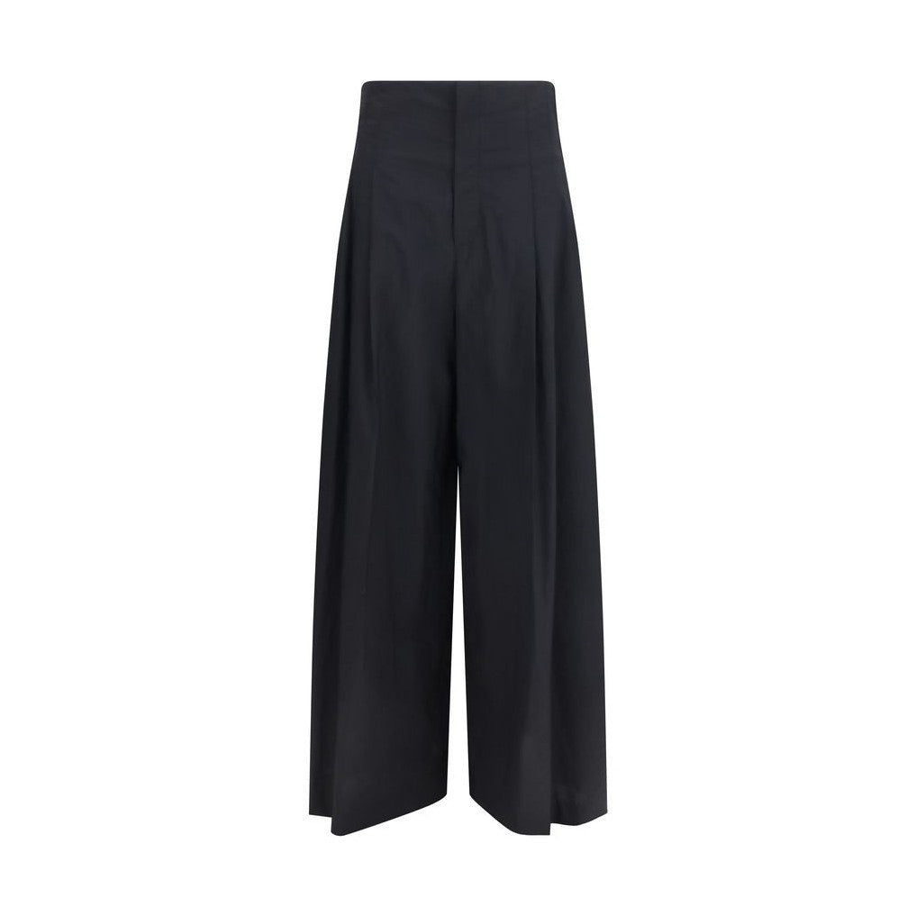 Brunello Cucinelli Black Cotton Casual Pants
