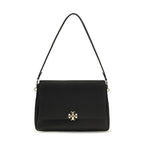 Tory Burch Black Calf Leather Bos Taurus Shoulder Bag