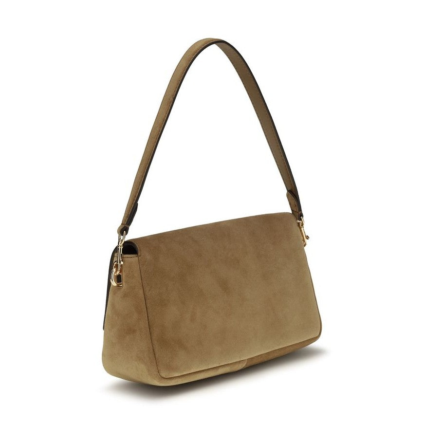 Tory Burch Beige Leather Shoulder Bag