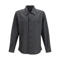 Dolce & Gabbana Gray Wool Oves Aries Dress Shirt