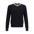 Burberry Black Wool Oves Aries Sweatshirt