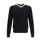 Burberry Black Wool Oves Aries Sweatshirt