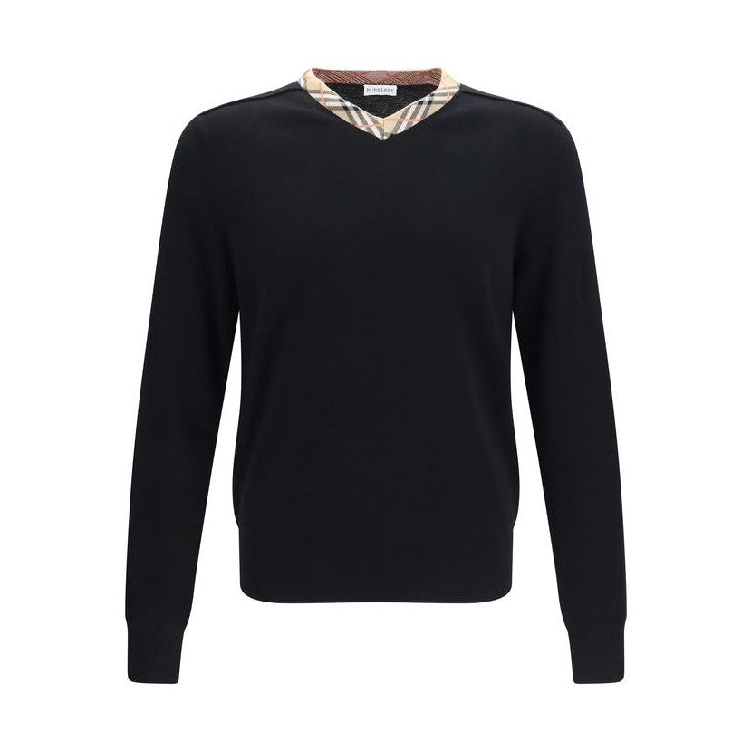 Burberry Black Wool Oves Aries Sweatshirt