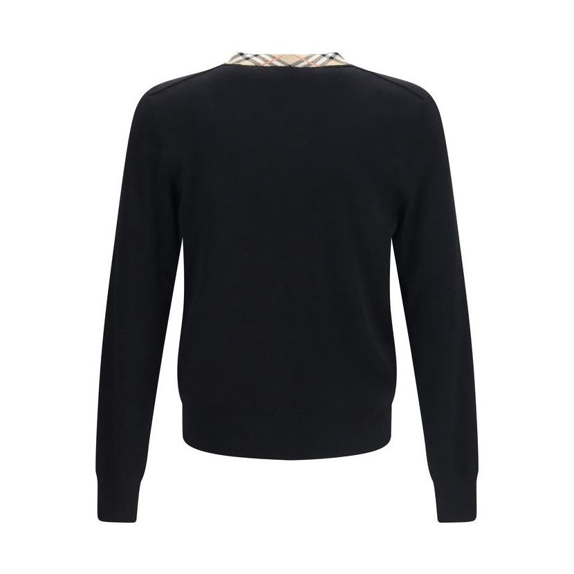 Burberry Black Wool Oves Aries Sweatshirt