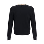 Burberry Black Wool Oves Aries Sweatshirt