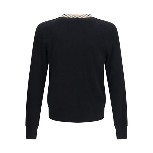 Burberry Black Wool Oves Aries Sweatshirt
