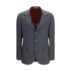 Brunello Cucinelli Gray Wool Oves Aries Blazer