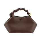 Ganni Brown Calf Leather Bos Taurus Handbag
