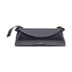 Jil Sander Black Calf Leather Bos Taurus Shoulder Bag