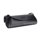 Jil Sander Black Calf Leather Bos Taurus Shoulder Bag