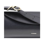 Jil Sander Black Calf Leather Bos Taurus Shoulder Bag