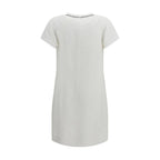 Brunello Cucinelli White Viscose Casual Dress