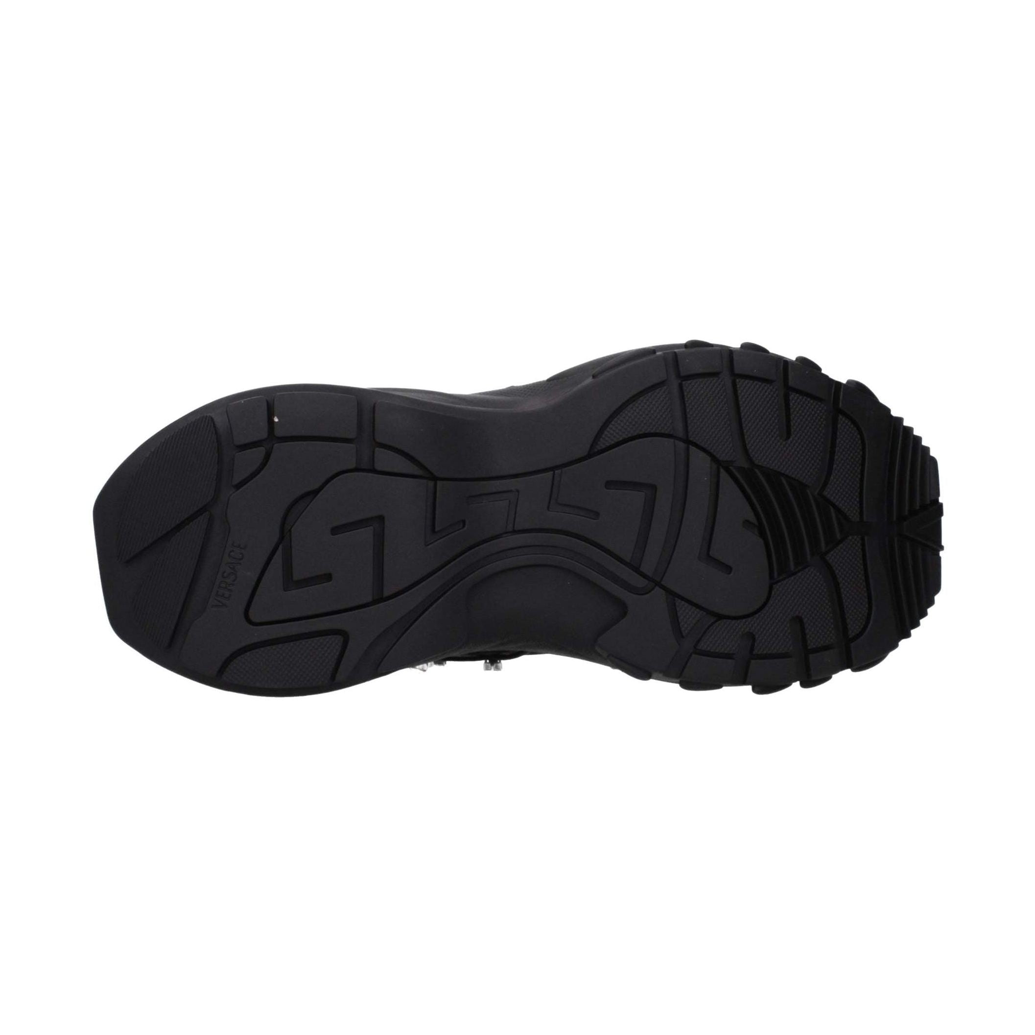 Versace Black Fabric Sneakers
