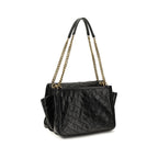 Saint Laurent Black Calf Leather Bos Taurus Shoulder Bag