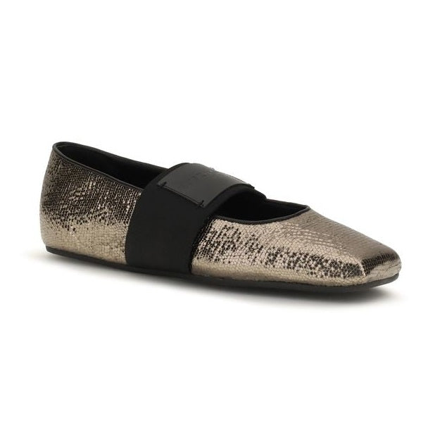 Givenchy Gold Calf Leather Bos Taurus Ballet Flats