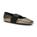 Givenchy Gold Calf Leather Bos Taurus Ballet Flats