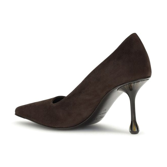 Jimmy Choo Brown Leather High Heel Pumps
