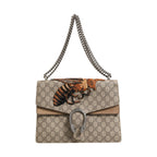 Gucci Supreme Monogram Bee Embroidered Shoulder Bag