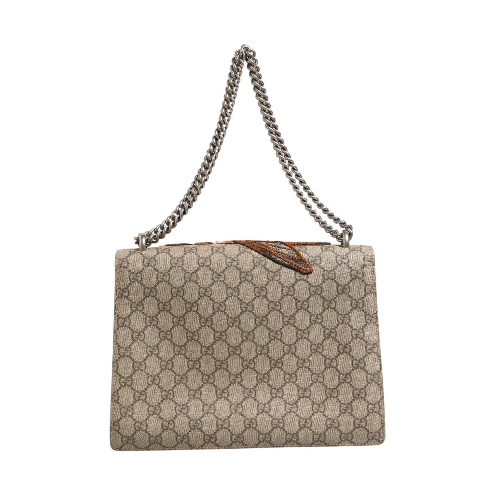 Gucci Supreme Monogram Bee Embroidered Shoulder Bag