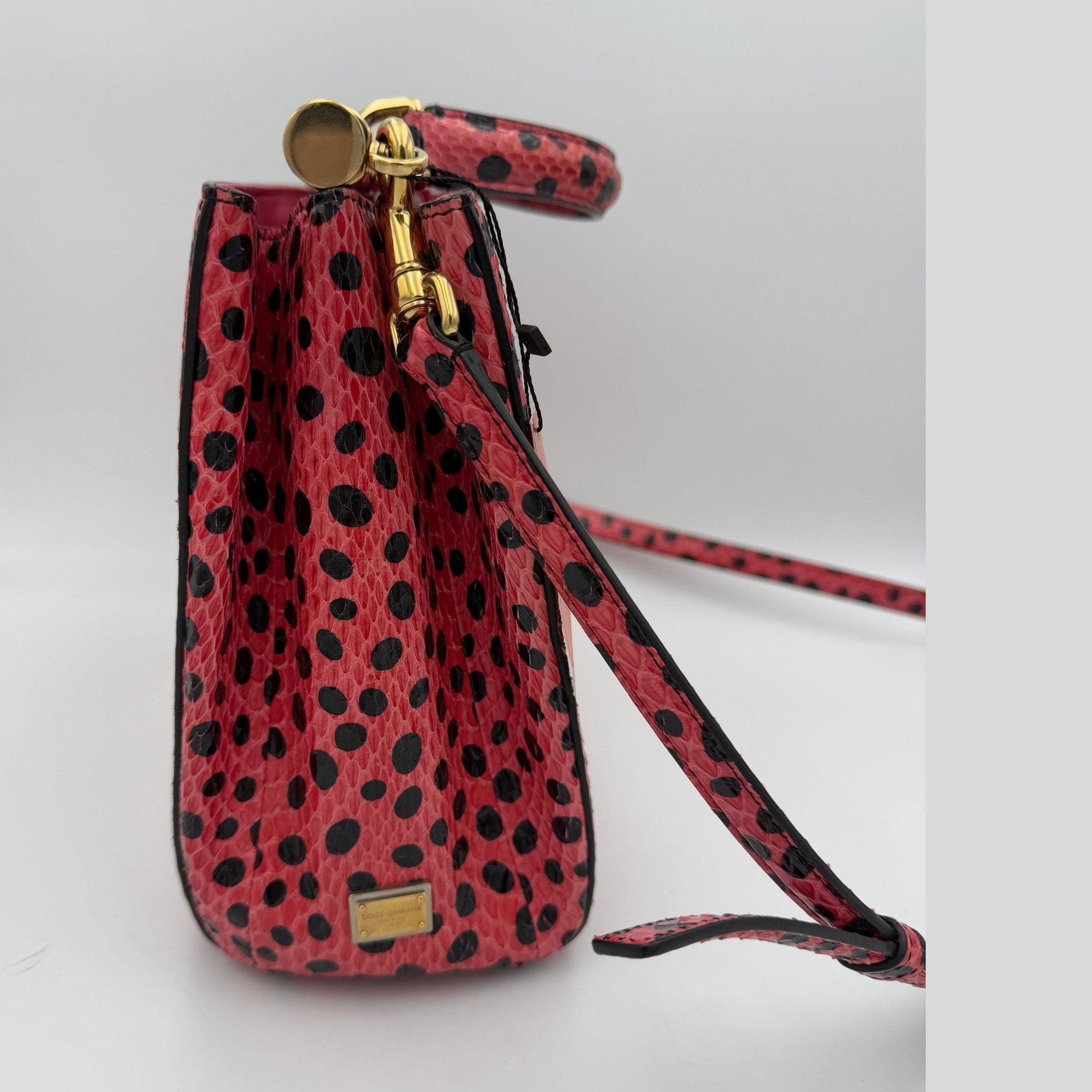 Dolce & Gabbana DOLCE & GABBANA SICILY in Reptile Skin Handbag