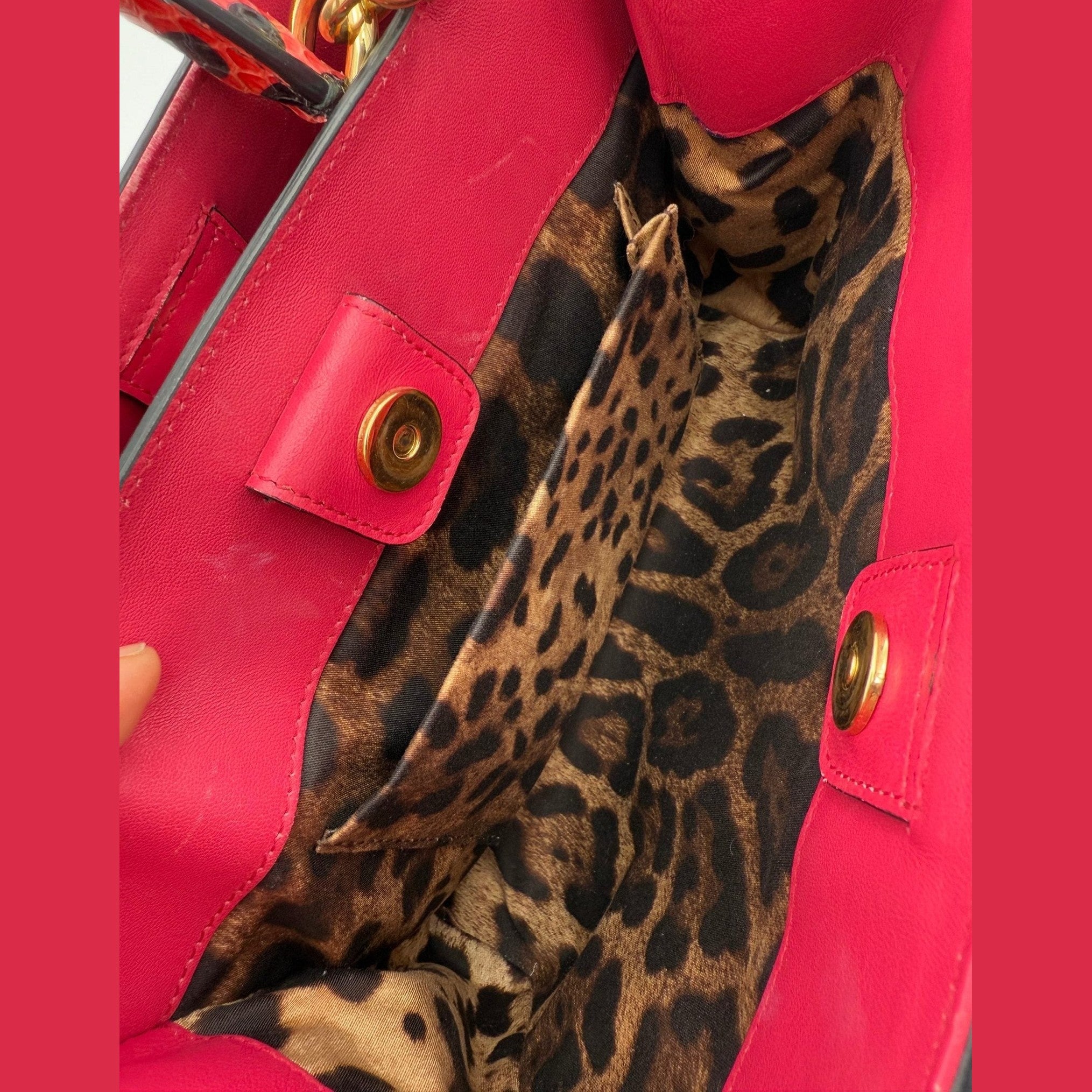 Dolce & Gabbana DOLCE & GABBANA SICILY in Reptile Skin Handbag