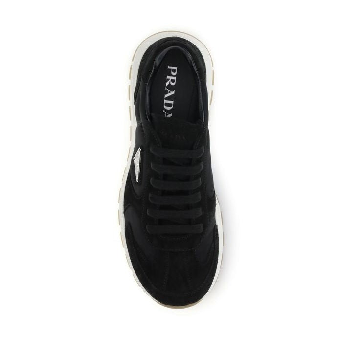 Prada Black Recycled Polyamide Athletic Sneakers
