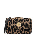Versace Brown Wool Shoulder Bag