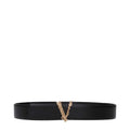 Versace Black Leather Regular Belt