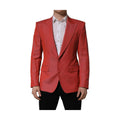 Dolce & Gabbana Red Wool Single Breasted Men Blazer Jacket