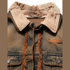 Dolce & Gabbana Multicolor Raw Cut Panelled Denim Men Jacket