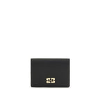 Ganni Black Recycled Polyester Wallet