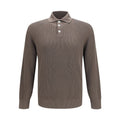 Brunello Cucinelli Brown Cotton Polo Shirt