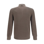Brunello Cucinelli Brown Cotton Polo Shirt