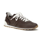 Brunello Cucinelli Brown Calf Leather Bos Taurus Athletic Sneakers
