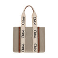 Chloé Beige Linen Handbag