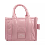 Marc Jacobs The Shiny Crinkle Micro Tote Bubblegum Leather Crossbody