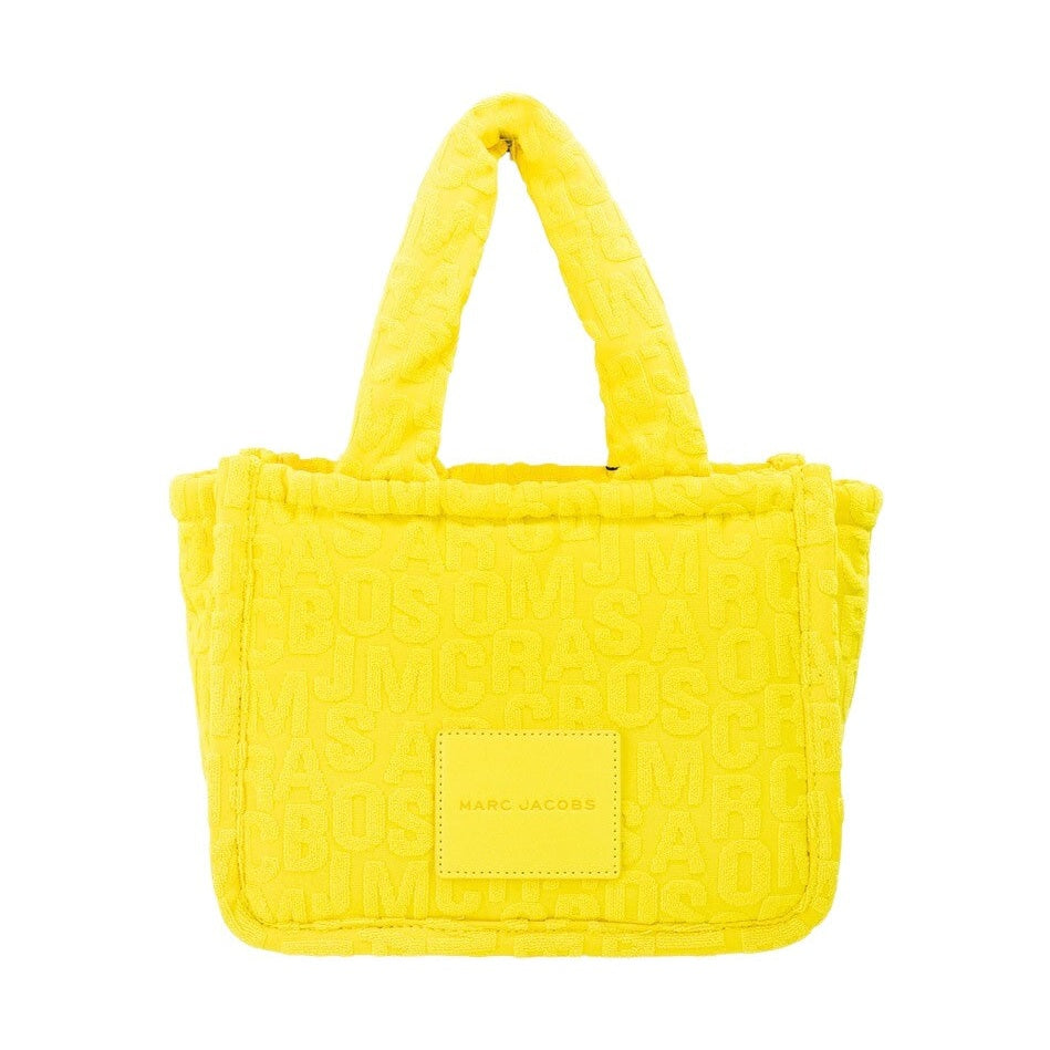 Marc Jacobs The Monogram Terry Tote Small Golden Kiwi Shoulder Bag Purse