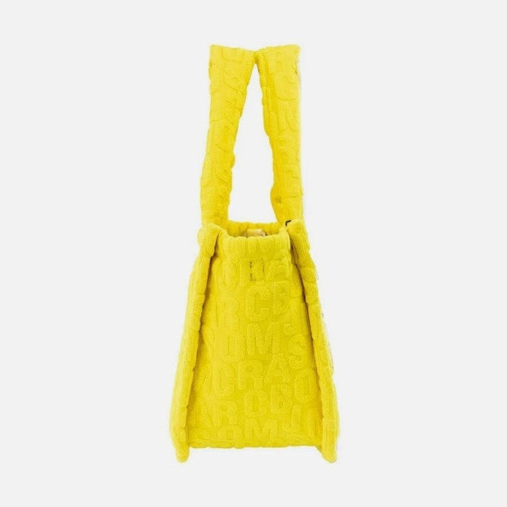 Marc Jacobs The Monogram Terry Tote Small Golden Kiwi Shoulder Bag Purse