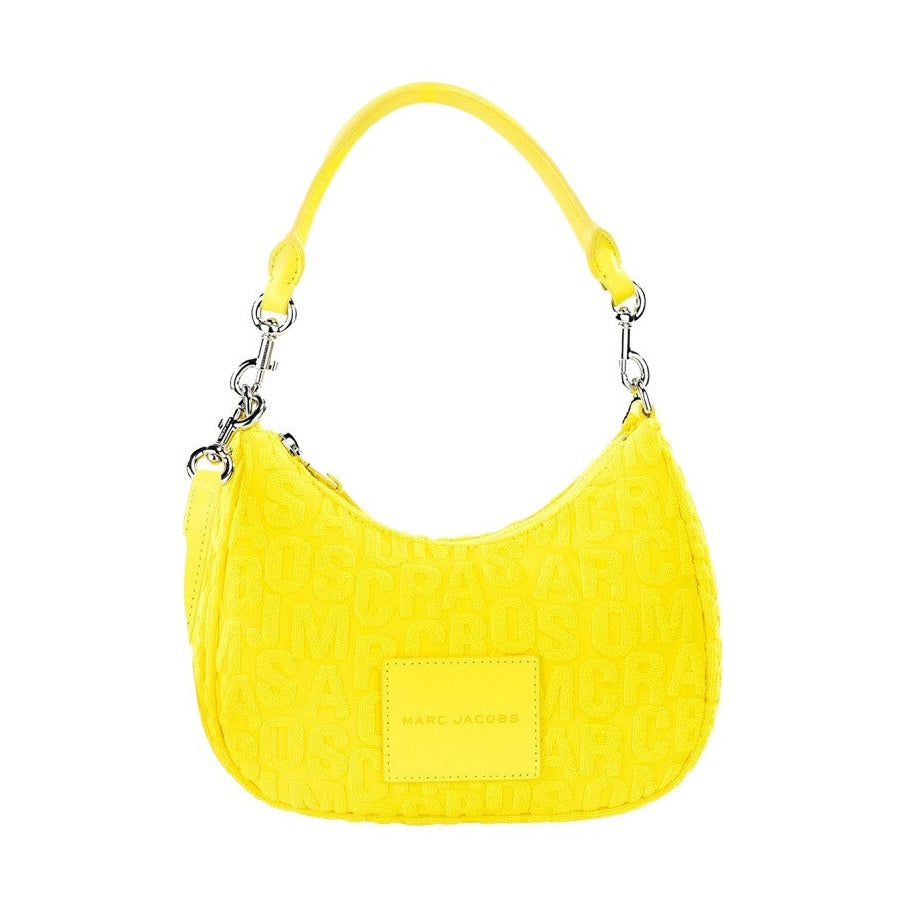Marc Jacobs Monogram Terry Fabric Golden Kiwi Hobo Shoulder Bag Purse