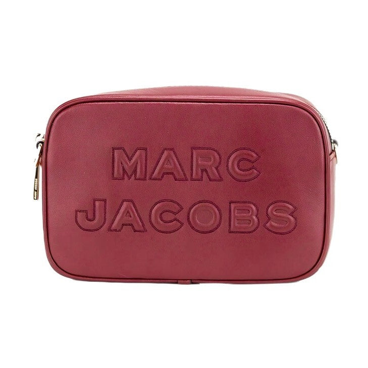 Marc Jacobs Flash Pomegranate Smooth Leather Embossed Camera Crossbody Bag Purse