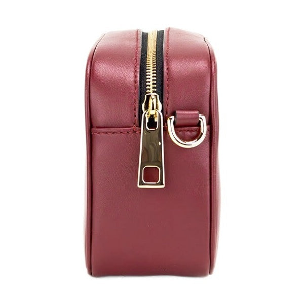Marc Jacobs Flash Pomegranate Smooth Leather Embossed Camera Crossbody Bag Purse