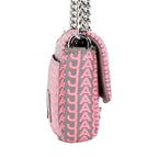 Marc Jacobs Neon Pink The Monogram Leather J Marc Mini Shoulder Bag Crossbody