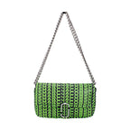 Marc Jacobs Neon Green The Monogram Leather J Marc Mini Shoulder Bag Crossbody