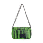 Marc Jacobs Neon Green The Monogram Leather J Marc Mini Shoulder Bag Crossbody
