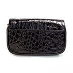 Marc Jacobs The Mini Shoulder Bag Black Embossed Leather Crossbody Bag