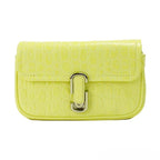 Marc Jacobs The Mini Shoulder Bag Yellow Embossed Leather Crossbody Bag