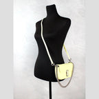 Marc Jacobs The Mini Shoulder Bag Yellow Embossed Leather Crossbody Bag