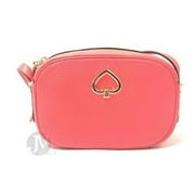 Kate Spade New York Women'S Kourtney Pebbled Leather Zip Around Camera Crossbody Bag (Stoplight)