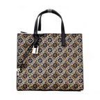 Marc Jacobs Mini Grind Signet Printed Leather Crossbody Tote Handbag Purse